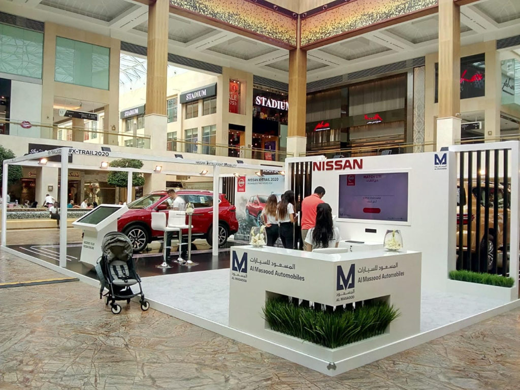 Nissan stand at yas mall